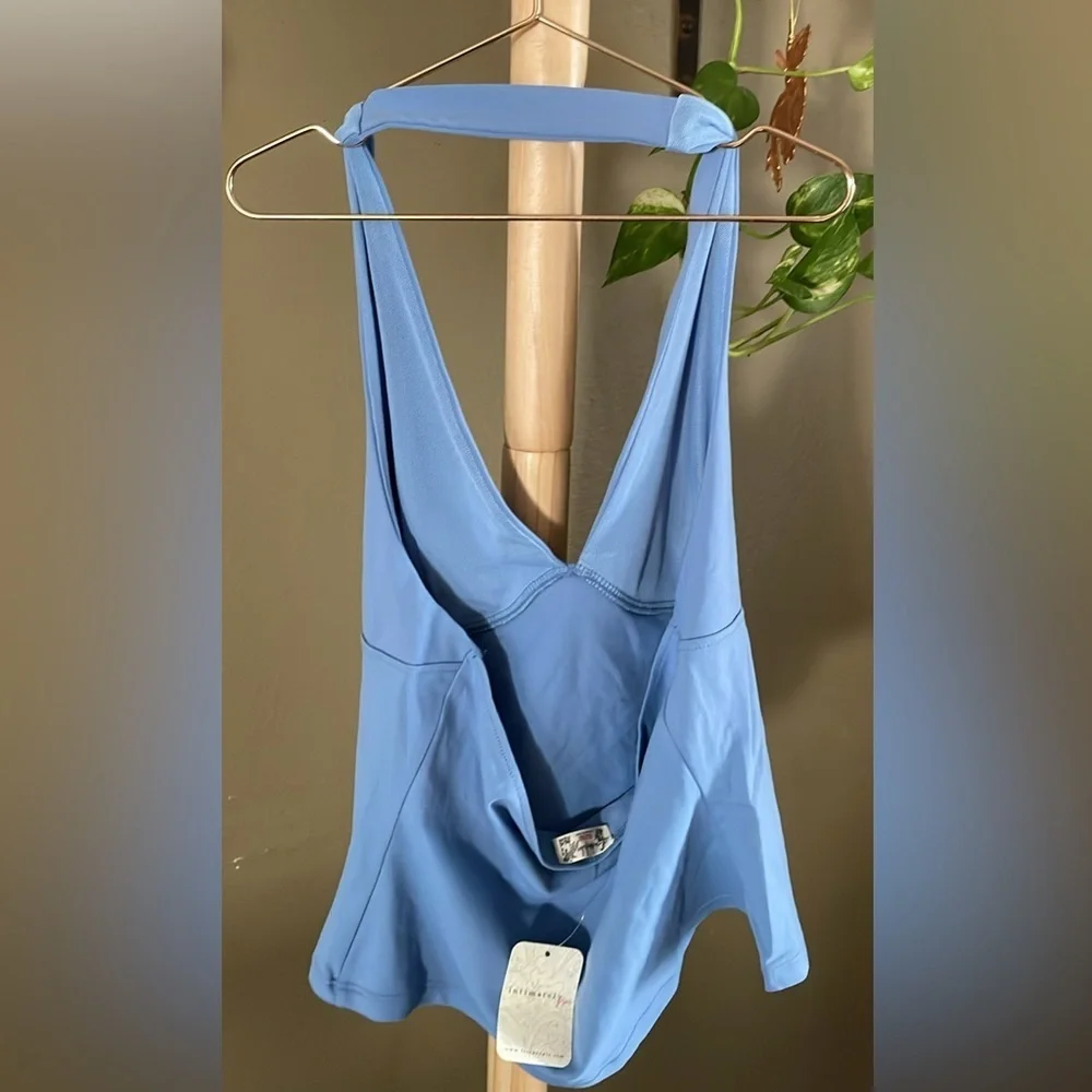 Free People Light Blue Crop Top